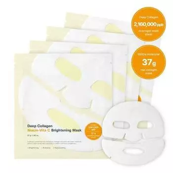 Ingredient Editor Deep Collagen Niacin Vita C Brightening Mask 4 шт.