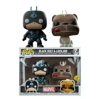 Inhumans Black Bolt Glow и Lockjaw фазируют американскую поп-музыку! 2 шт.
