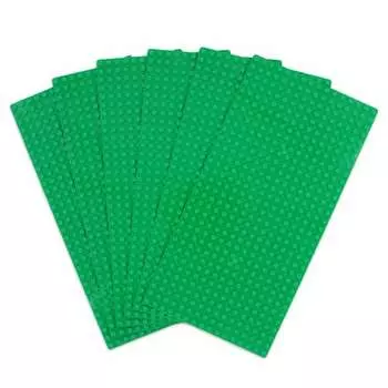 INIBUD Foundation Board Block Plate Classic Compatible 16 x 32 Potch Easy to Store Set of 6 (Green)