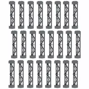INIBUD Pillar Classic Block Parts Совместимые детали фундаментной плиты Крыша Треугольная колонна 24 шт.