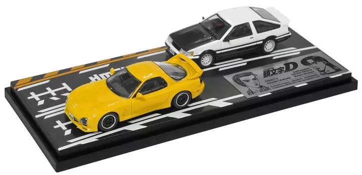 Initial D Set Keisuke Takahashi Wataru Akiyama Levin Завершенный продукт MD64210 MODELER S 1/64 Vol.10 RX-7 (ФД3С) & (АЕ86)