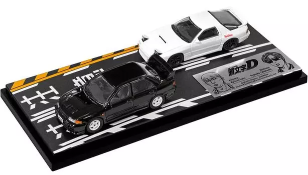 Initial D Set Kyoichi Sudo Lancer Evolution III Ryosuke Takahashi Завершенный продукт MODELER S 1/64 Vol.17 & RX-7 (FC3S)