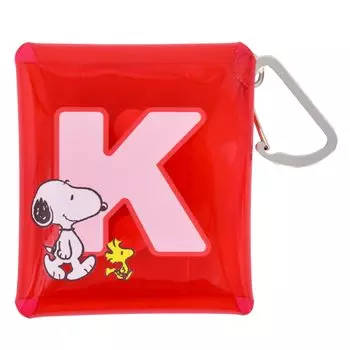Initial Pouch Прозрачный держатель для аксессуаров с карабином Мини-сумочка Прозрачный чехол для нескольких предметов SS Размер Поездки в школу Путешествия Взрослые Студенты Дети Милый