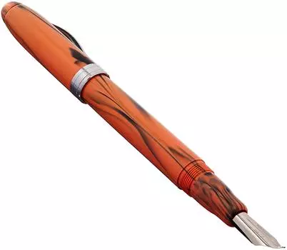 Ink Ahab piston fountain pen orange Noodler s