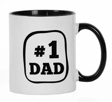 Inkdotpot #1 папа 11 унций керамические кофейные кружки отличный подарок на день отца подарок на день рождения новинка 11oz оранжевый