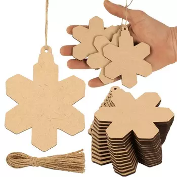 Inkdotpot 40 шт. ангельское деревянное украшение с отверстиями 3,5 незавершенные предварительно просверленные ломтики натурального дерева для поделок из дерева 3.5-4 cm коричневый