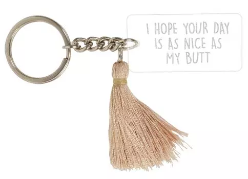 Inkdotpot Акриловый брелок для ключей для взрослых Юмор Выгравированный брелок Новоселье 4.3 Inches чистый