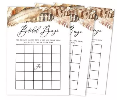 Inkdotpot CardsA для свадебного душа, девичника, массового пустого квадрата, заполнения идей подарков 5 x 7 Inches белый