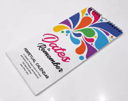 Inkdotpot Color Splash Деревенский Вечный календарь День рождения Годовщина Специальное событие Напоминание Календарь Книга Журнал Канцелярские товары разноцветный