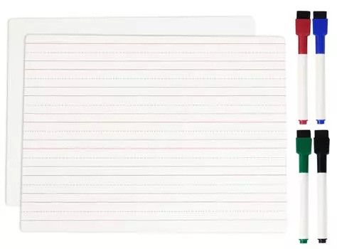 Inkdotpot доска для сухого стирания для детей студентов 9x12 двухсторонняя линейка пустая доска для сухого стирания W 4 маркера для домашней школы (1 кусок 9 x 12 inches белый