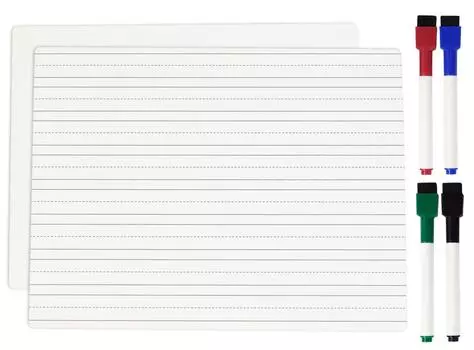 Inkdotpot доска для сухого стирания для детей 9x12 двухсторонняя пустая доска для сухого стирания с подкладкой W 4 маркера для домашней школы (1 кусок 9 x 12 inches белый