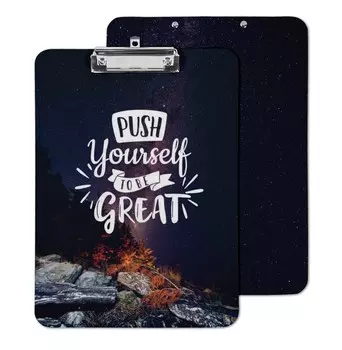 Inkdotpot Двусторонний планшет для сухого стирания Двусторонний планшет для сухого стирания Печатный картон Буфер для сухого стирания 9X12.5 синий