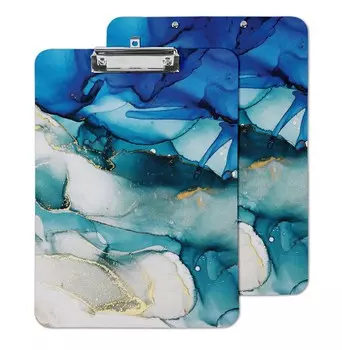 Inkdotpot Двусторонний планшет для сухого стирания, мраморный, с акварельным принтом, планшет для бумаги с бесплатным маркером и тряпкой 9X12.5 разноцветный