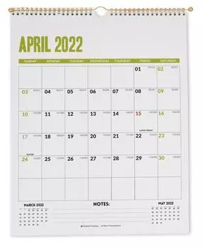 Inkdotpot Inkdotpot 16x12,5 Настенный календарь - работает до декабря 2023 г. Ежемесячный календарь на 2022-2023 гг. 16x12.5 Inches белый