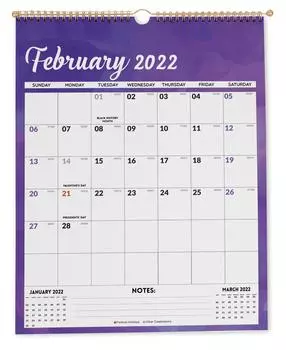 Inkdotpot Inkdotpot 16x12,5 Настенный календарь - работает до декабря 2023 г. Ежемесячный календарь на 2022-2023 гг. 16x12.5 Inches фиолетовый