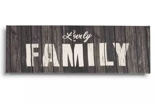 Inkdotpot натянутый холст цитаты настенный художественный декор, вместе мое любимое место, чтобы быть настенным декором-twoRustic Wall Art Sign Small Size: 6 x 17 inches серый