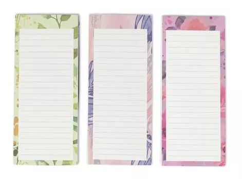 Inkdotpot Pack из 3 магнитных блокнотов со списком дел на холодильник - магнитные блокноты для холодильника- (50 листов 8.75x3.8 cm мятный зеленый