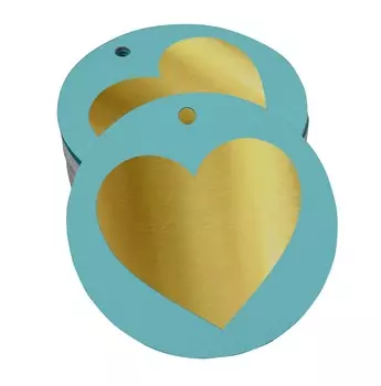 Inkdotpot Pack of 100 Made With Love Wedding Favor Paper Tags Craft Real Gold Foil Hang 50 Gold Foil Tags чёрный