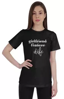 Inkdotpot Подруга Невеста Жена Рубашка Невеста Девичник Рубашки Свадебный S чёрный