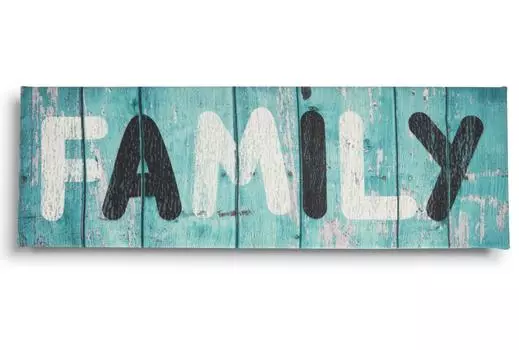 Inkdotpot Растянутый Холст Цитаты Настенный Художественный Декор, Семейный Настенный Декор - 8 x 24 Деревенский Настенный Художественный Знак - Декор Фермерского Дома Искусственная Табличка Small Size: 6 x 17 inches светло-синий