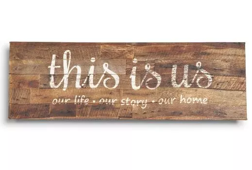 Inkdotpot Растянутый Холст Цитаты Настенный Художественный Декор, Это Мы Наша Жизнь. Наша История. Наш Домашний Декор Стены-twoRustic Wall Art Sign Small Size: 6 x 17 inches фиолетовый