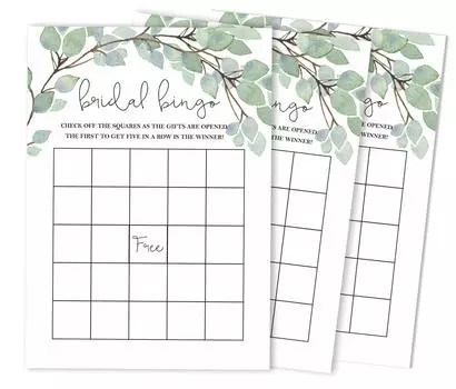 Inkdotpot Свадебный душ Девичник Объемный пустой квадрат Заполнить идеи подарков 5 x 7 Inches белый