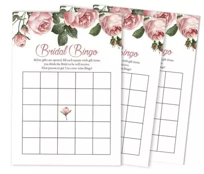 Inkdotpot Свадебный душ Девичник Объемный пустой квадрат Заполнить идеи подарков 5 x 7 Inches белый