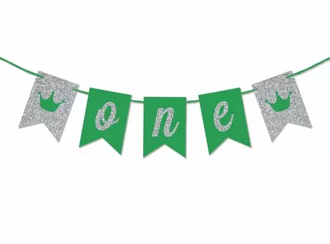 Inkdotpot украшения для дня рождения с днем рождения гирлянда для маленьких девочек принцесса вымпел баннер синий