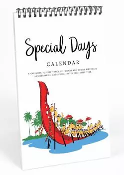 Inkdotpot Вечный календарь индийского наследия, важные даты для запоминания - ежемесячный и ежедневный журнал 6x9 для особых дней 9 x 6 Inches белый