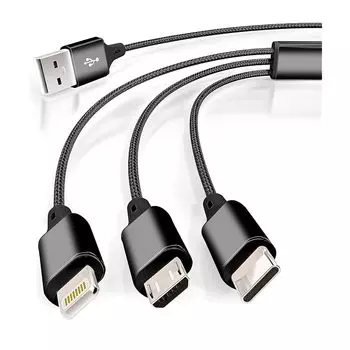 inklink официальный 3 типа на выбор 9 цветов компактная головка 3 в 1 кабель для зарядки быстрый 1,2 м шнур для зарядки 3 в 1 сверхпрочный USB-C Type-C MicroUSB