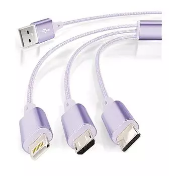 inklink официальный 3 типа на выбор 9 цветов компактная головка 3 в 1 кабель для зарядки быстрый 1,2 м шнур для зарядки 3 в 1 сверхпрочный USB-C Type-C MicroUSB