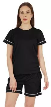 Inkmeso 2 шт. Твердые комплекты одежды для сна для женщин с коротким рукавом и короткой домашней одеждой 3X-Large темно-синий