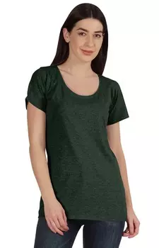 Inkmeso Inkmeso Женская футболка с круглым вырезом и коротким рукавом Летняя базовая футболка 3XL чёрный