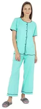 Inkmeso Top Pajama Set Women Solid Sleepwear Pj Loungewear Комплект из 2 предметов L светло-розовый