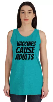 Inkmeso Vaccines Causes Adults Shirt Майка Anti Vax Vaxxer c.o.v.i.d 3XL зелёный