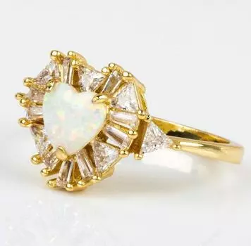 Инкрустация медью и золотом с цирконом Love, легкая роскошь, нежный индивидуальный дизайн, женское кольцо с темпераментом 6