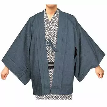 Inn Haori Single Item [KYOETSU] Мужская одежда (М, Синий) синий