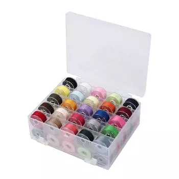 INNE 50 шпульок, нитки для швейной машины, набор ниток для вышивания, коробка для вышивания, набор аксессуаров для катушек, красочная ручная работа, сделай сам