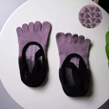 Inner Field Yoga Belt Boat Socks Summer Socks Non Slip Professional Female Pilates Toe Socks Fitness Toe Socks