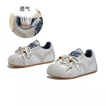 Inner height increase 3.5cm Kapibara toe cap leather Forrest Gump shoes women s 2025 autumn new sports moral training shoes women 35