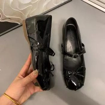 Inner height increase 7cm pointed bow single shoes fashionable versatile pointed women s shoes small single shoes 34