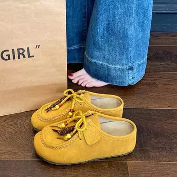 Inner height-increasing cool slippers women s summer outer wear new thick-soled one-pedal lazy bag head half slippers fashion 35