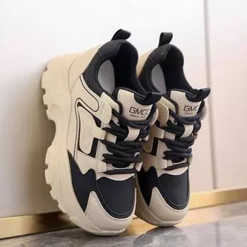 Inner height-increasing dad shoes women s spring and autumn new platform dad shoes female student casual single shoes 35