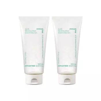 Innisfree Aloe Revitalizing Soothing Gel 300 мл x 2, корейская косметика