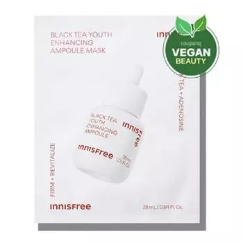 INNISFREE Ампульная маска для повышения молодости с черным чаем 28 мл (3 варианта) Косметика из Кореи 10PCS