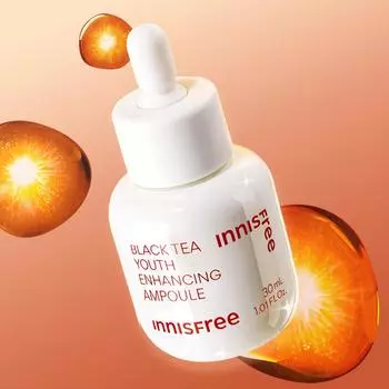 Innisfree Ампула Black Tea Youth Enhancing Ampoule 30 мл, 1 шт., корейская косметика