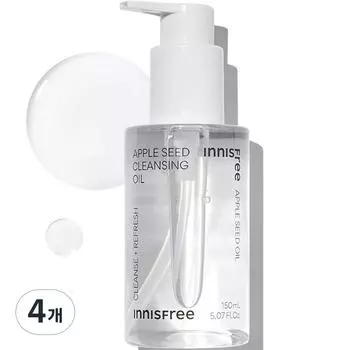 Innisfree Очищающее масло с семенами яблок, 150 мл, 4 шт.