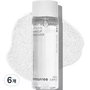 Innisfree Apple Seed Lip & Eye Makeup Remover, 100ml, 6 pcs.