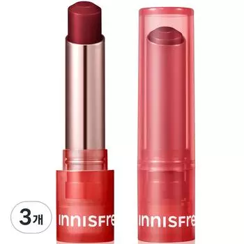 Innisfree Бальзам для губ Dewy Tint, нет. 5 Power Cherry, 3,2 г, 3 шт.