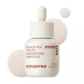 innisfree Black Tea Youth Serum 30 мл - Подлинное Увлажнение Увлажнение Эластичность Блеск Увлажнение Старение Уход Черный Чай Сыворотка Блеск Сухая Кожа Эссенция